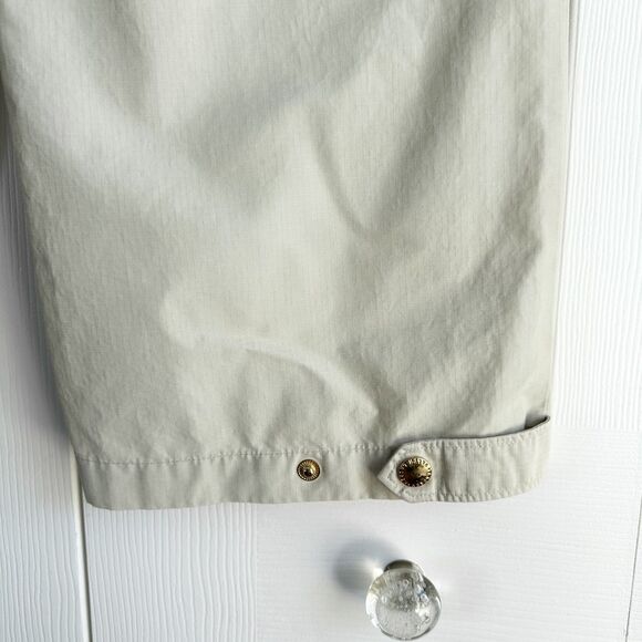 Lauren Ralph Lauren Pants Size M? Beige Ripstop Snap Hem Utility Safari - Picture 5 of 11